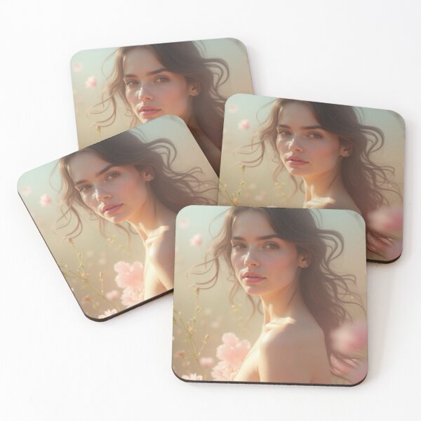 Item preview, 'Pastel Portraits' - Nature - Light - Floral - Beautiful Portrait - P9 designed and sold by SentientGallery.