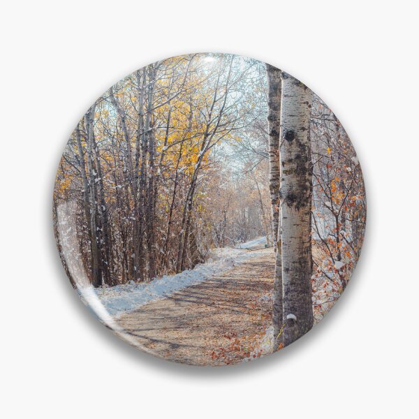 Item preview, Pathway Through Winter Aspen Forest designed and sold by Amy Mitchell.