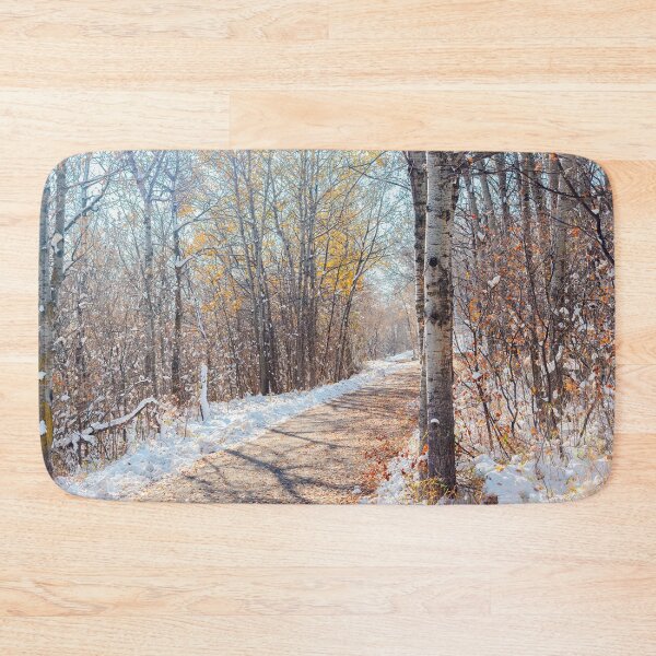 Item preview, Pathway Through Winter Aspen Forest designed and sold by Amy Mitchell.