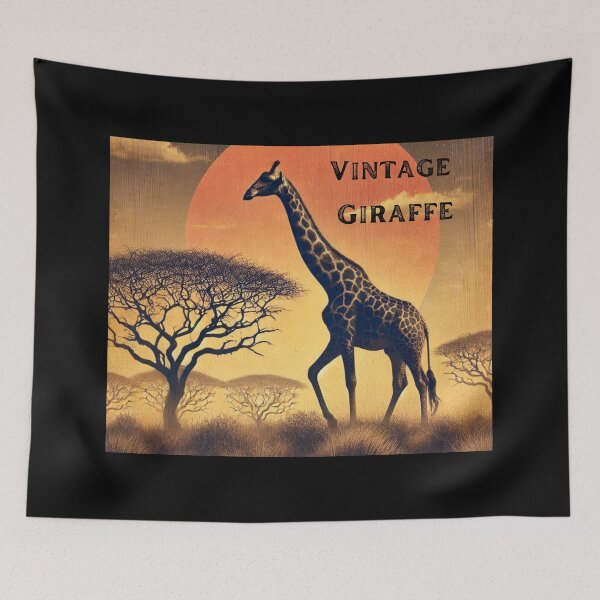 Item preview, Vintage style giraffe designed and sold by RetroNibylander.