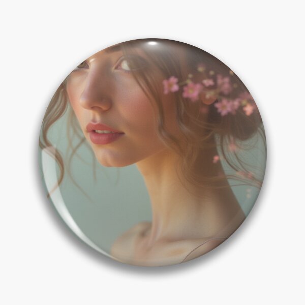 Item preview, 'Pastel Portraits' - Nature - Light - Floral - Beautiful Portrait - P14 designed and sold by SentientGallery.
