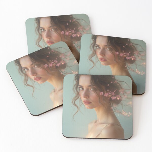 Item preview, 'Pastel Portraits' - Nature - Light - Floral - Beautiful Portrait - P14 designed and sold by SentientGallery.