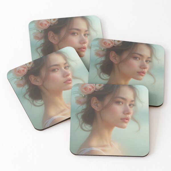 Item preview, 'Pastel Portraits' - Nature - Light - Floral - Beautiful Portrait - P15 designed and sold by SentientGallery.