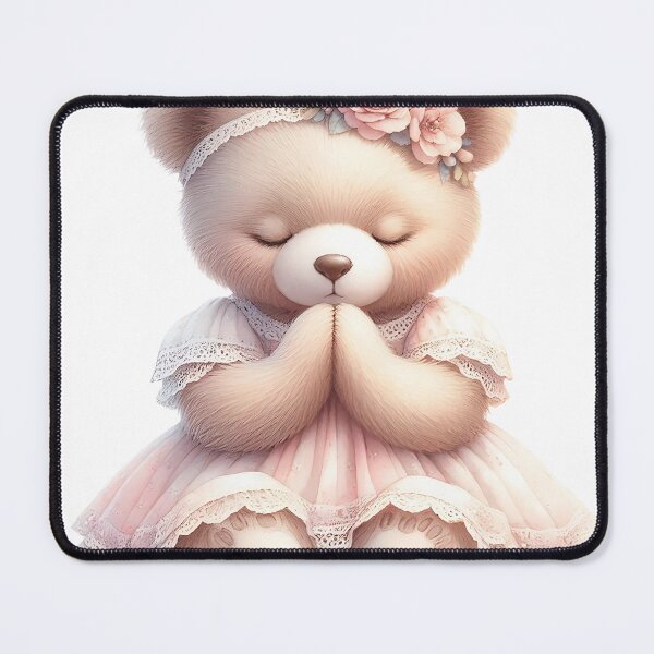 Item preview, A0506 Teddy Bear Praying - Adorable Plush for Kids, Gifts & Collectors designed and sold by angieart68.