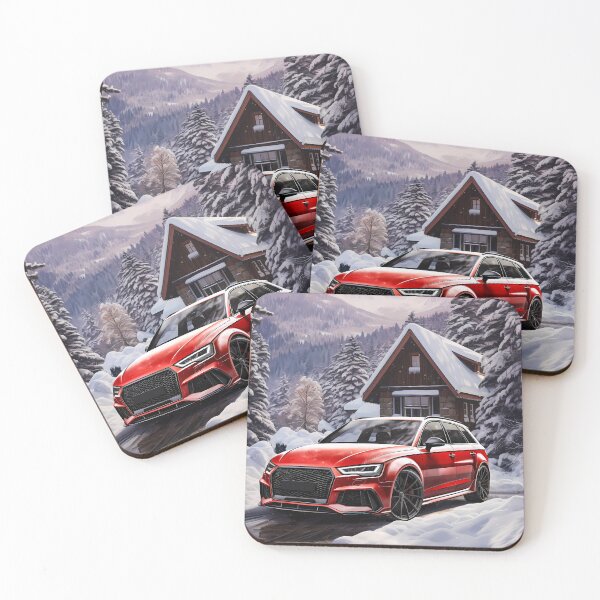 Item preview, Sporty Car Against Winter Landscape designed and sold by RevUpDesign.