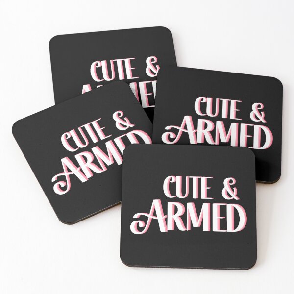 Item preview, Cute and Armed 2A Women's Self Defense Warning  designed and sold by ichewsyou.