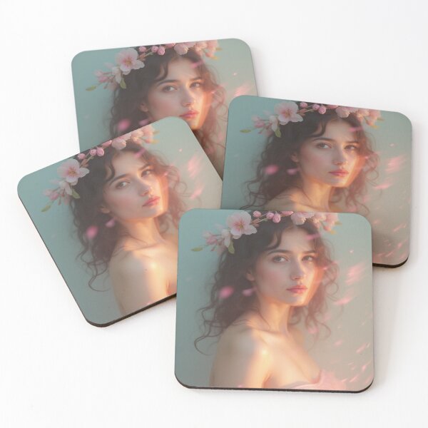 Item preview, 'Pastel Portraits' - Nature - Light - Floral - Beautiful Portrait - P18 designed and sold by SentientGallery.