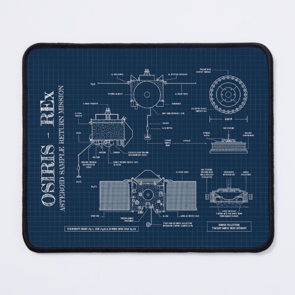 Item preview, OSIRIS-REx. Asteroid Sample Return Mission (Navy Blueprint) designed and sold by BGALAXY.