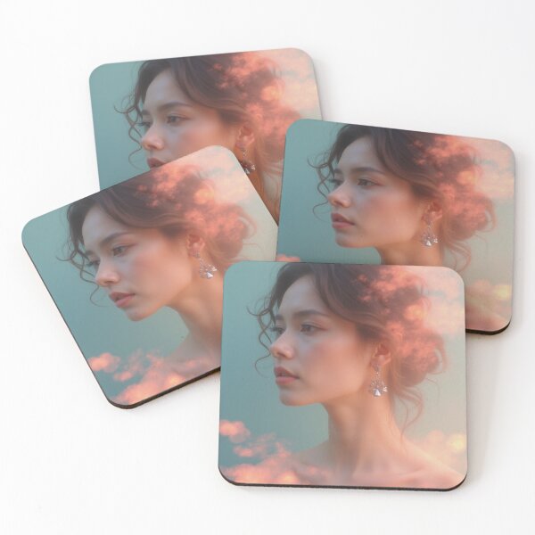 Item preview, 'Pastel Portraits' - Nature - Light - Floral - Beautiful Portrait - P19 designed and sold by SentientGallery.