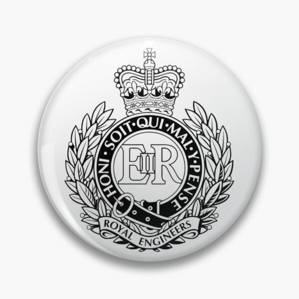 Item preview, Royal Engineers Capbadge Black & White designed and sold by Britkek.