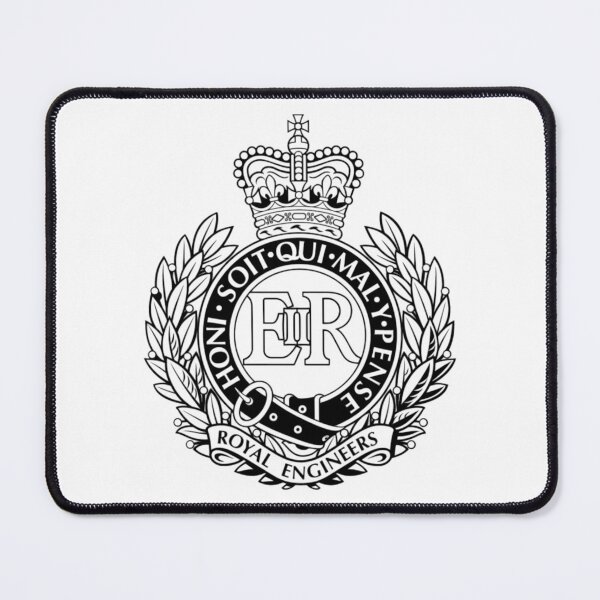 Item preview, Royal Engineers Capbadge Black & White designed and sold by Britkek.