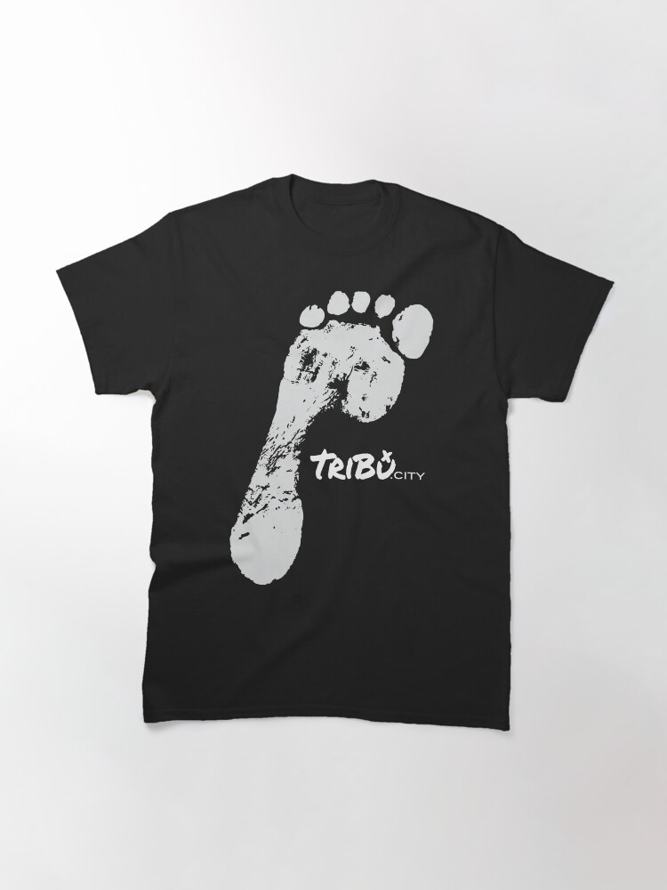 Thumbnail 3 of 7, Classic T-Shirt, TriBu.City FOOTPRINT designed and sold by TriBuCity.