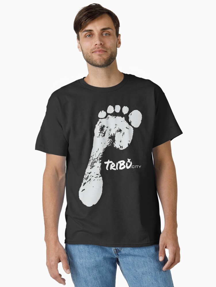 Thumbnail 1 of 7, Classic T-Shirt, TriBu.City FOOTPRINT designed and sold by TriBuCity.