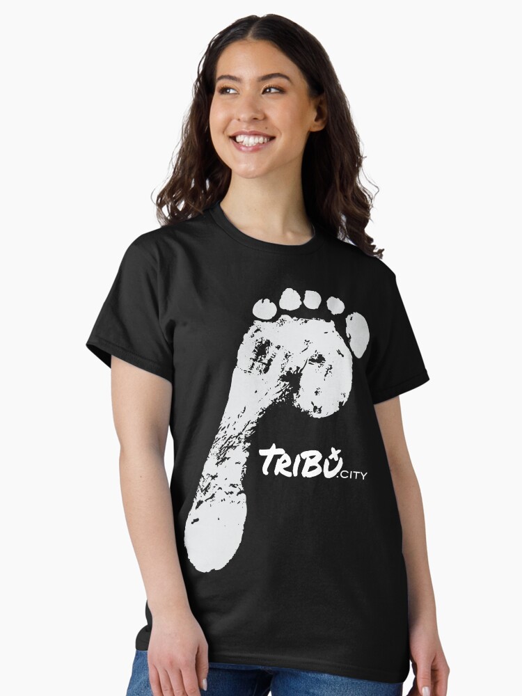 Thumbnail 2 of 7, Classic T-Shirt, TriBu.City FOOTPRINT designed and sold by TriBuCity.