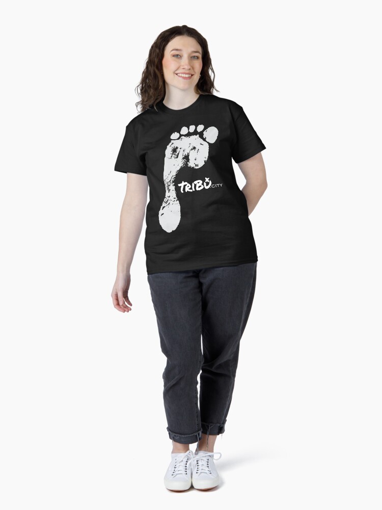 Thumbnail 4 of 7, Classic T-Shirt, TriBu.City FOOTPRINT designed and sold by TriBuCity.