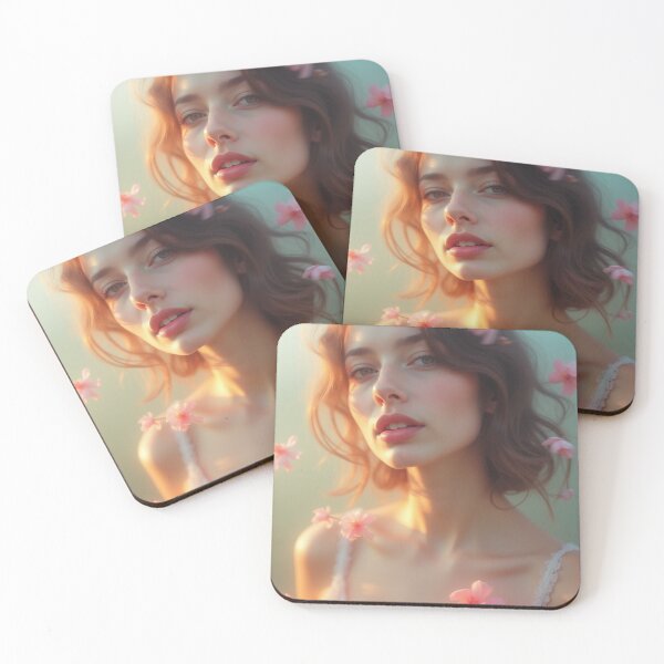 Item preview, 'Pastel Portraits' - Nature - Light - Floral - Beautiful Portrait - P23 designed and sold by SentientGallery.