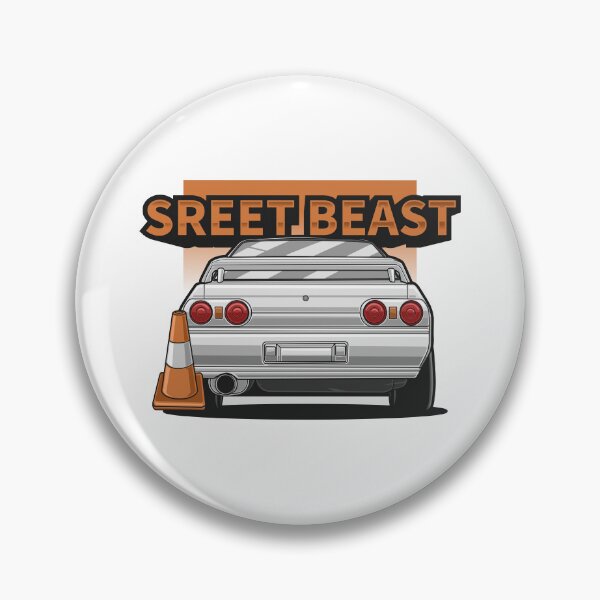 Item preview, Cartoon Back View Nissan GTR BNR 32 designed and sold by TrilogyMerch.