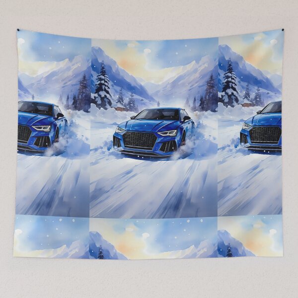 Item preview, Sports Limousine On Frozen Path In Alps designed and sold by RevUpDesign.