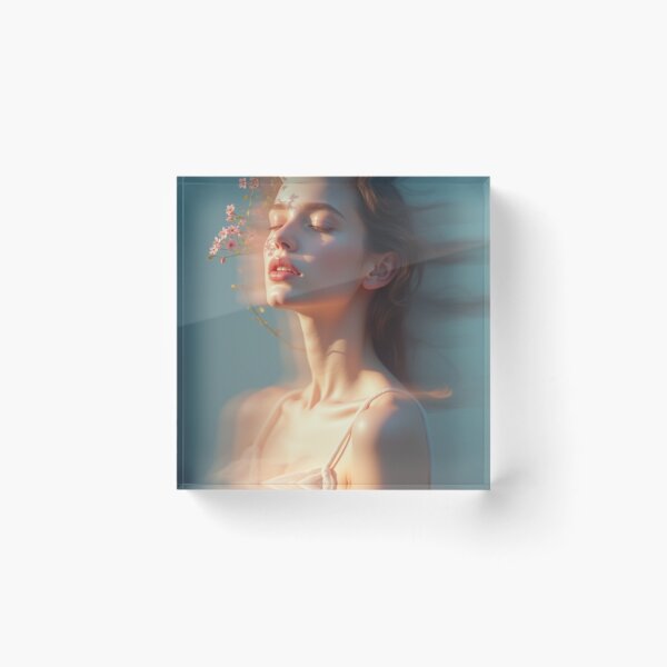 Item preview, 'Pastel Portraits' - Nature - Light - Floral - Beautiful Portrait - P25 designed and sold by SentientGallery.