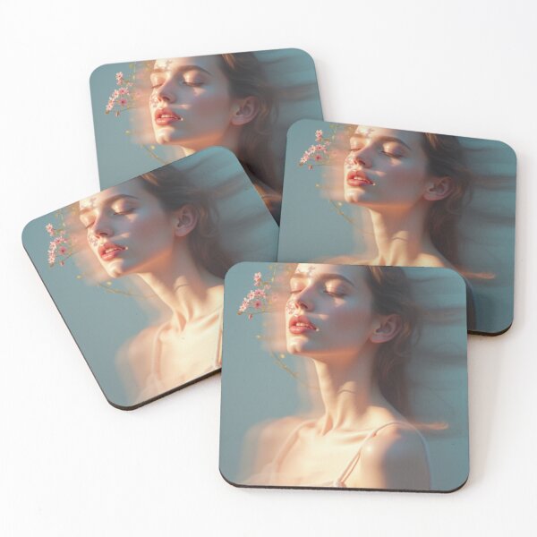 Item preview, 'Pastel Portraits' - Nature - Light - Floral - Beautiful Portrait - P25 designed and sold by SentientGallery.