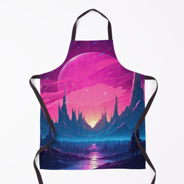 Item preview, Synthwave Cyberpunk Skyline - 80s retrowave aesthetic designed and sold by AeonAcademy.