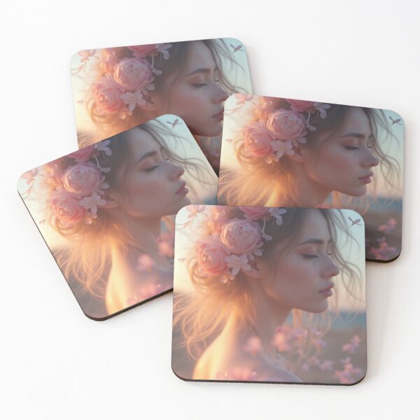 Item preview, 'Pastel Portraits' - Nature - Light - Floral - Beautiful Portrait - P27 designed and sold by SentientGallery.