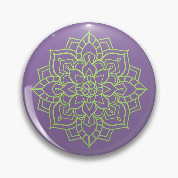 Item preview, Mandala Hansa - Violet Lime designed and sold by Simply Figs.