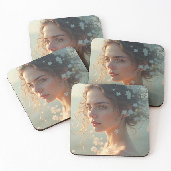 Item preview, 'Pastel Portraits' - Nature - Light - Floral - Beautiful Portrait - P29 designed and sold by SentientGallery.