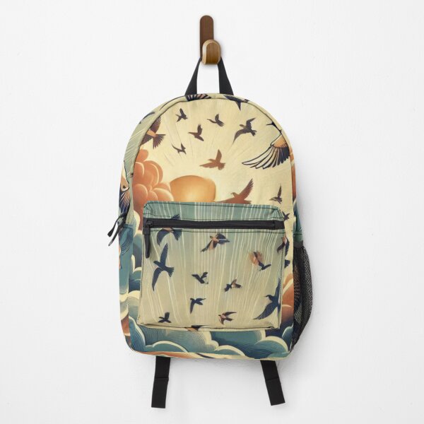 Item preview, A Flock of Birds Soaring Through a Cloudy Sunrise Sky designed and sold by choder61.