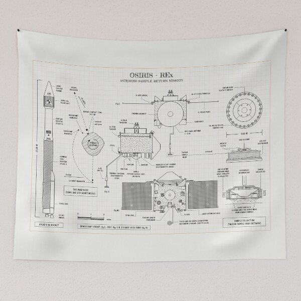 Item preview, OSIRIS-REx. Asteroid Sample Return Mission (Ivory Brown) designed and sold by BGALAXY.