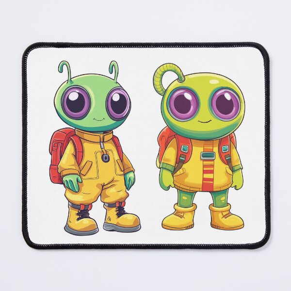 Item preview, Adorable Alien Explorers Illustration designed and sold by Lamarcy.