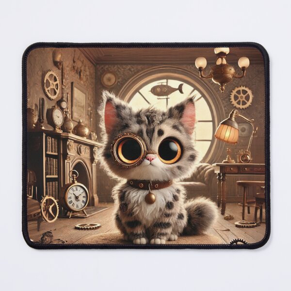 Item preview, Steampunk Lykoi Cat designed and sold by Sillytoe.