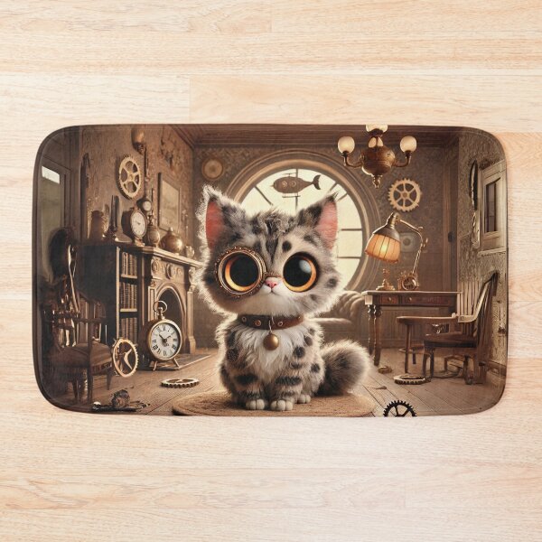 Item preview, Steampunk Lykoi Cat designed and sold by Sillytoe.