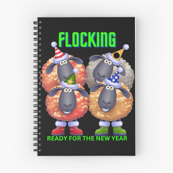 Item preview, Funny Sheep, Flocking Ready for New Year, Humorous Animal  designed and sold by MTJ-Mushrooms.