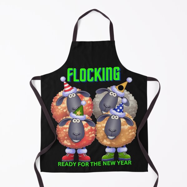 Item preview, Funny Sheep, Flocking Ready for New Year, Humorous Animal designed and sold by MTJ-Mushrooms.
