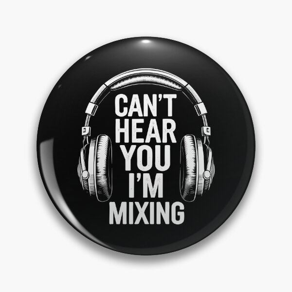 Item preview, DJ Headphones Can't Hear You I'm Mixing Studio Gift for Music Lovers designed and sold by w1ckerman.