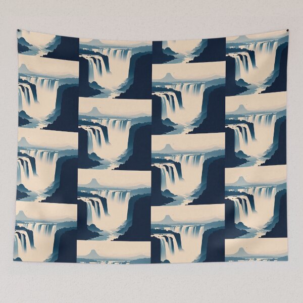 Item preview, Iguazu Falls Minimalism Art Style designed and sold by artofuniverse.