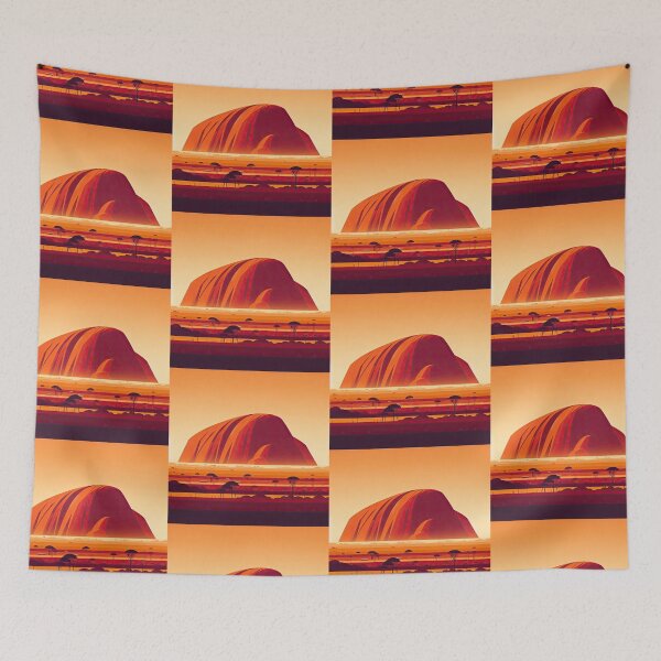 Item preview, Ayers Rock (Uluru) Minimalism Art Style designed and sold by artofuniverse.