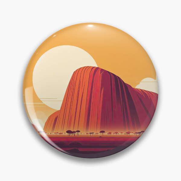 Item preview, Ayers Rock (Uluru) Minimalism Art Style designed and sold by artofuniverse.