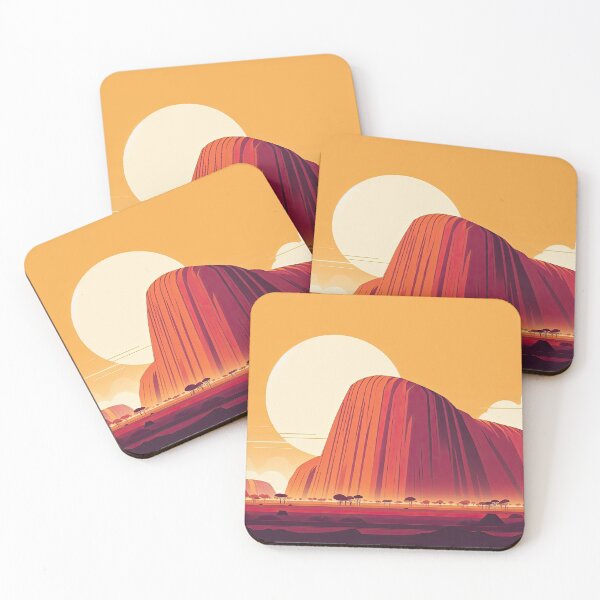 Item preview, Ayers Rock (Uluru) Minimalism Art Style designed and sold by artofuniverse.
