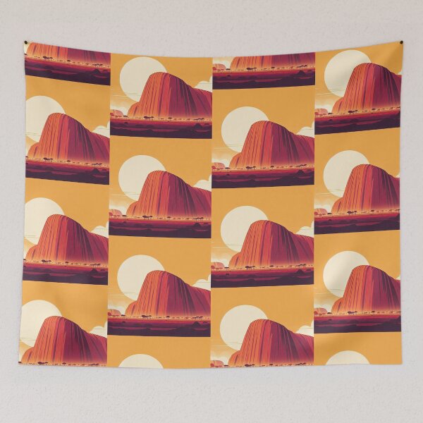 Item preview, Ayers Rock (Uluru) Minimalism Art Style designed and sold by artofuniverse.
