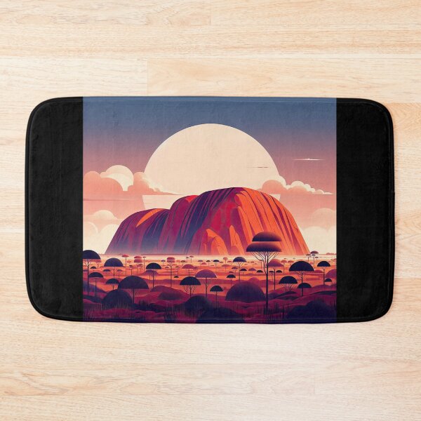 Item preview, Ayers Rock (Uluru) Minimalism Art Style designed and sold by artofuniverse.
