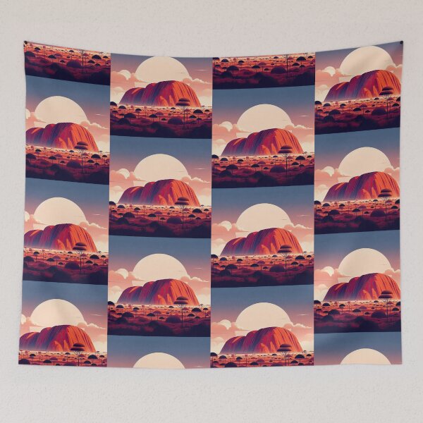 Item preview, Ayers Rock (Uluru) Minimalism Art Style designed and sold by artofuniverse.