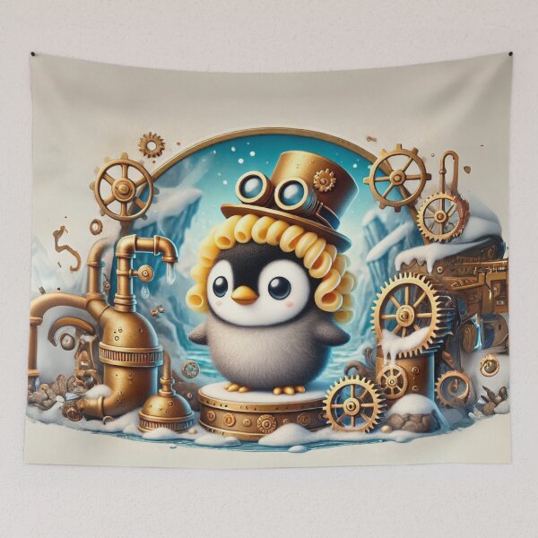 Item preview, Steampunk Macaroni Penguin designed and sold by Sillytoe.