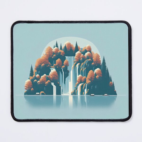 Item preview, Plitvice Lakes Minimalism Art Style designed and sold by artofuniverse.