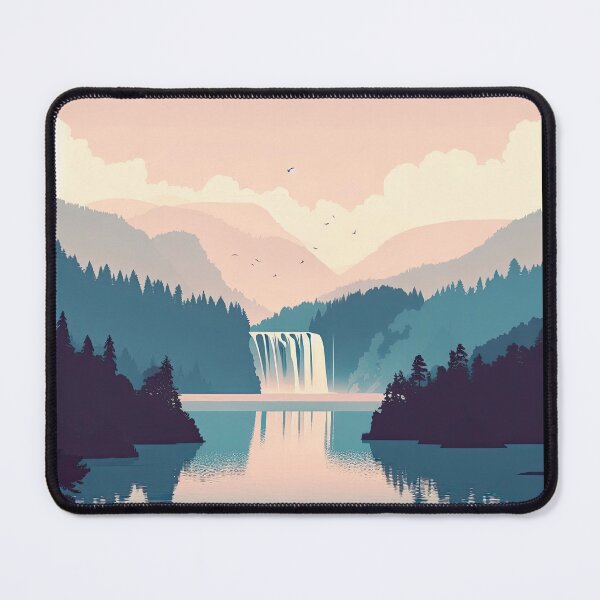 Item preview, Plitvice Lakes Minimalism Art Style designed and sold by artofuniverse.