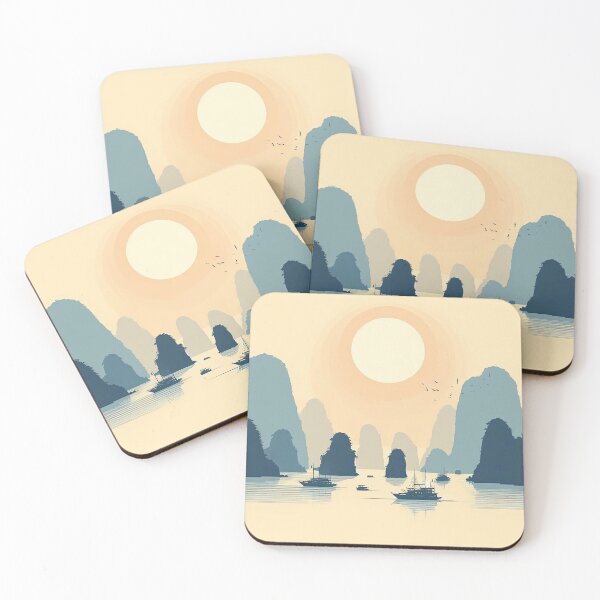 Item preview, Halong Bay Minimalism Art Style designed and sold by artofuniverse.