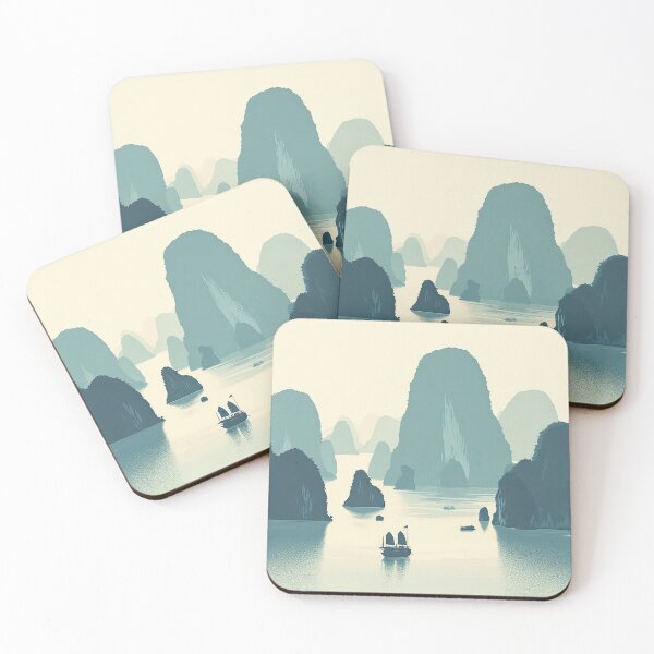 Item preview, Halong Bay Minimalism Art Style designed and sold by artofuniverse.