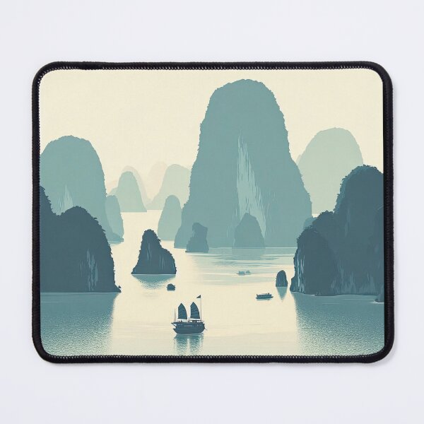 Item preview, Halong Bay Minimalism Art Style designed and sold by artofuniverse.