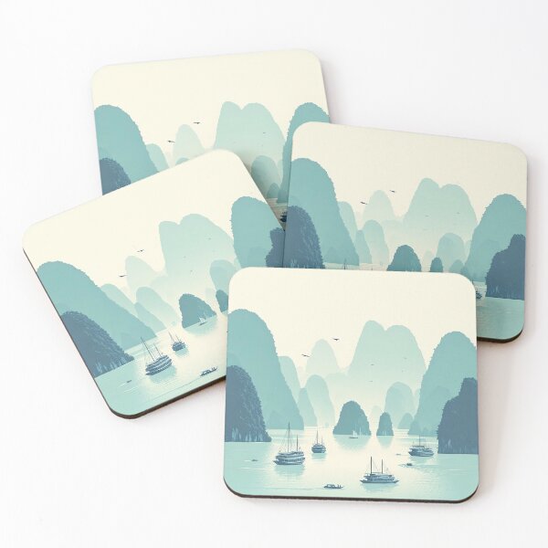 Item preview, Halong Bay Minimalism Art Style designed and sold by artofuniverse.